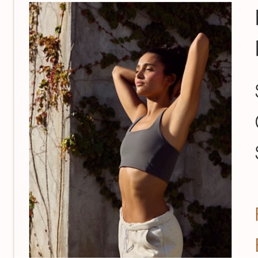 Body Glove Charcoal Gray Scoop Neck Sports Bralette